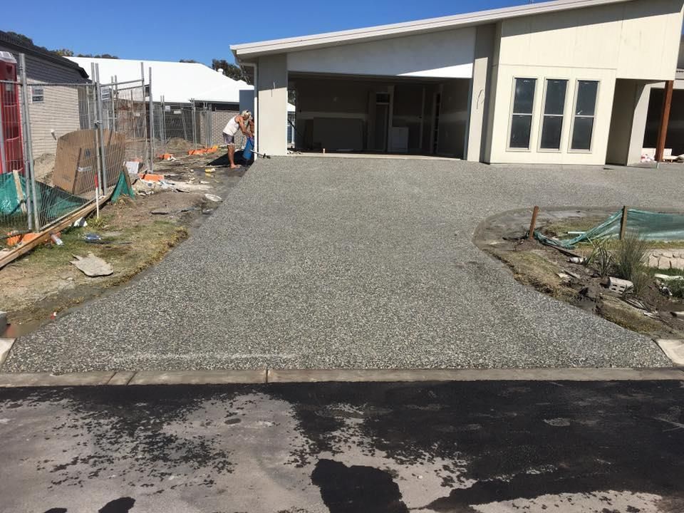 Driveway is Being Built in Front of a House — Construction 33 in Coolum Beach, QLD