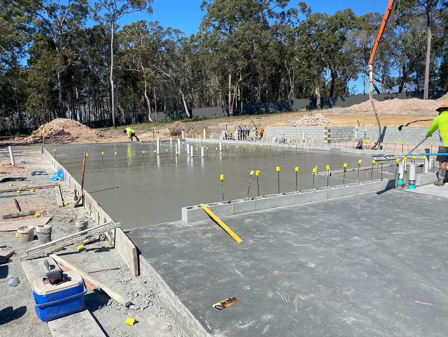 Concrete Slab Drying — Construction 33 in Maroochydore, QLD