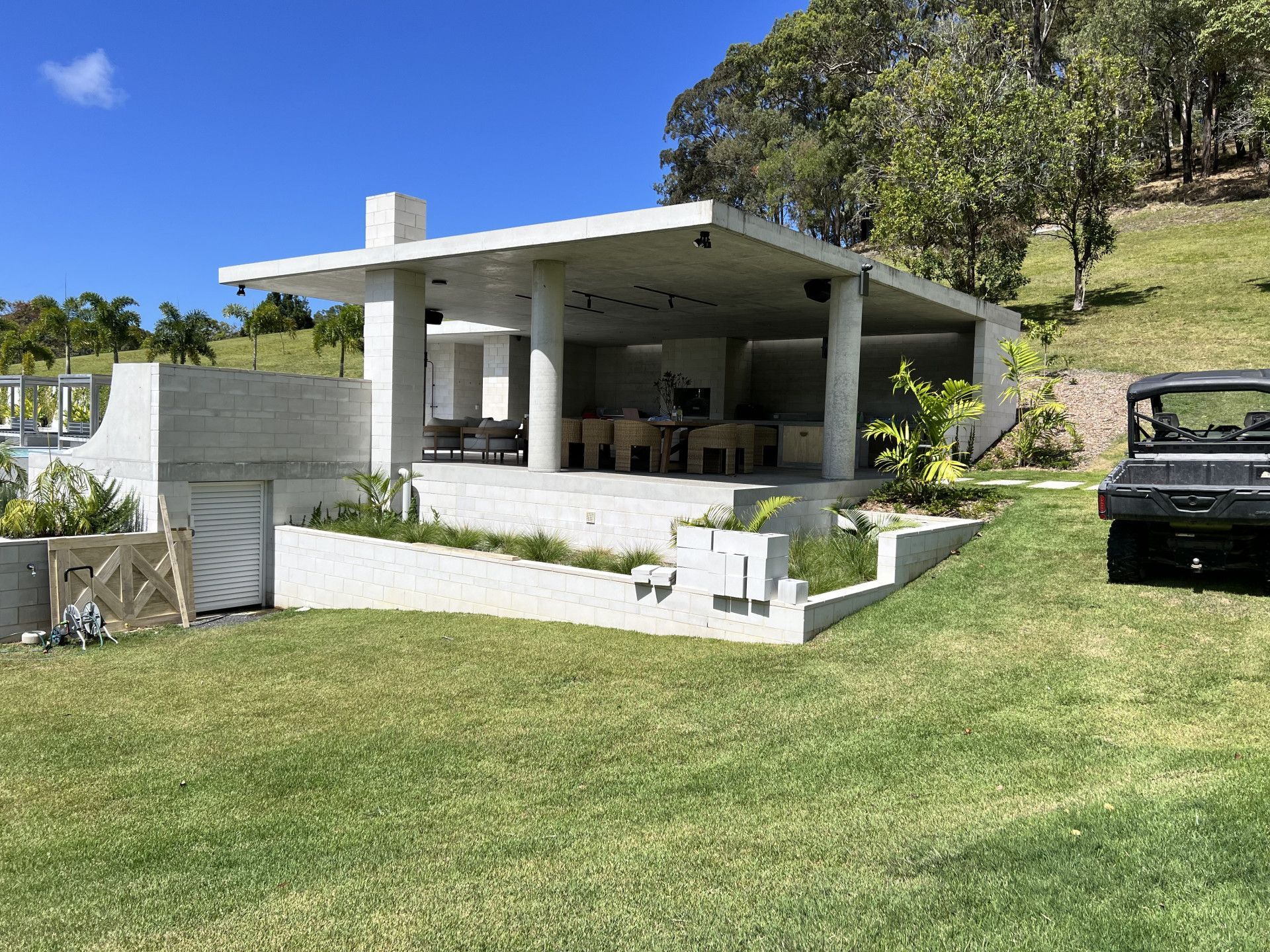 Concrete Driveway is Being Built in a Field — Construction 33 in Maroochydore, QLD