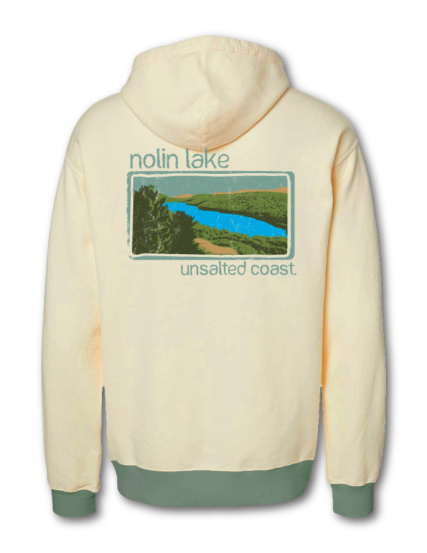 Unsalted Coast Nolin Lake Landscape Hoodie / Moutardier Marina