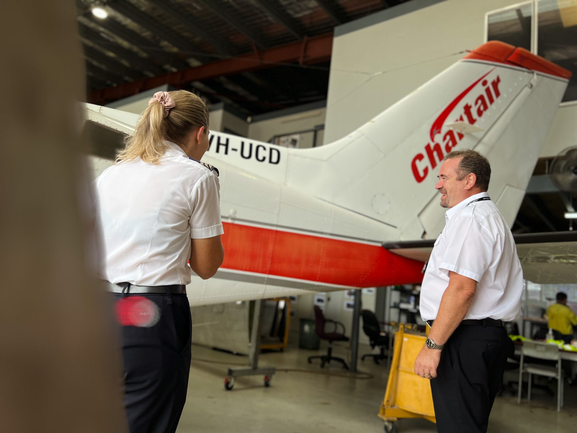 Alex Cliff and father Jason with Cessna 310