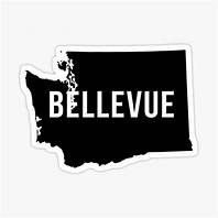 Black outline of Washington state with 