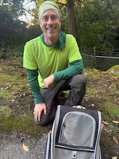 Eric Ledford after completing a cat rescue from a tree in the Seattle area