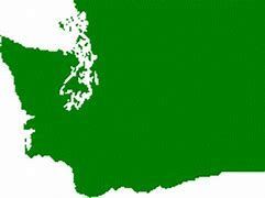 Green image of Washingotn State Map