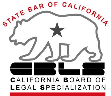 California State Bar logo with bear and star; California Board of Legal Specialization text