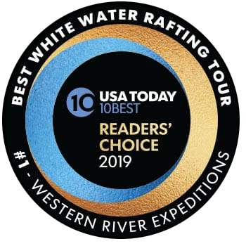 USA Today 10Best Readers' Choice 2019 badge for best whitewater rafting tour
