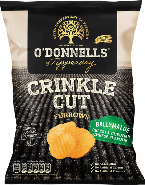 Furrows Ballymaloe Relish & Irish Cheddar Flavour Crisps