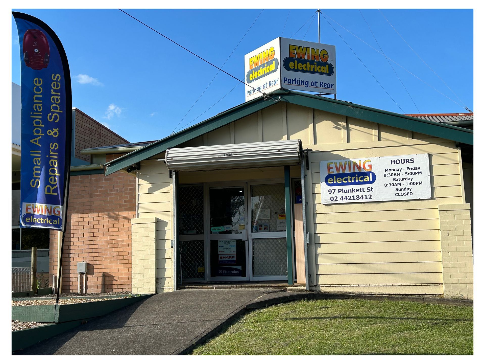 Front Of Repair Shop — Nowra, NSW — Ewing Electrical Front Of Repair Shop — Nowra, NSW — Ewing Electrical