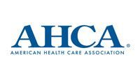 AHCA logo in blue with American Health Care Association text on white background