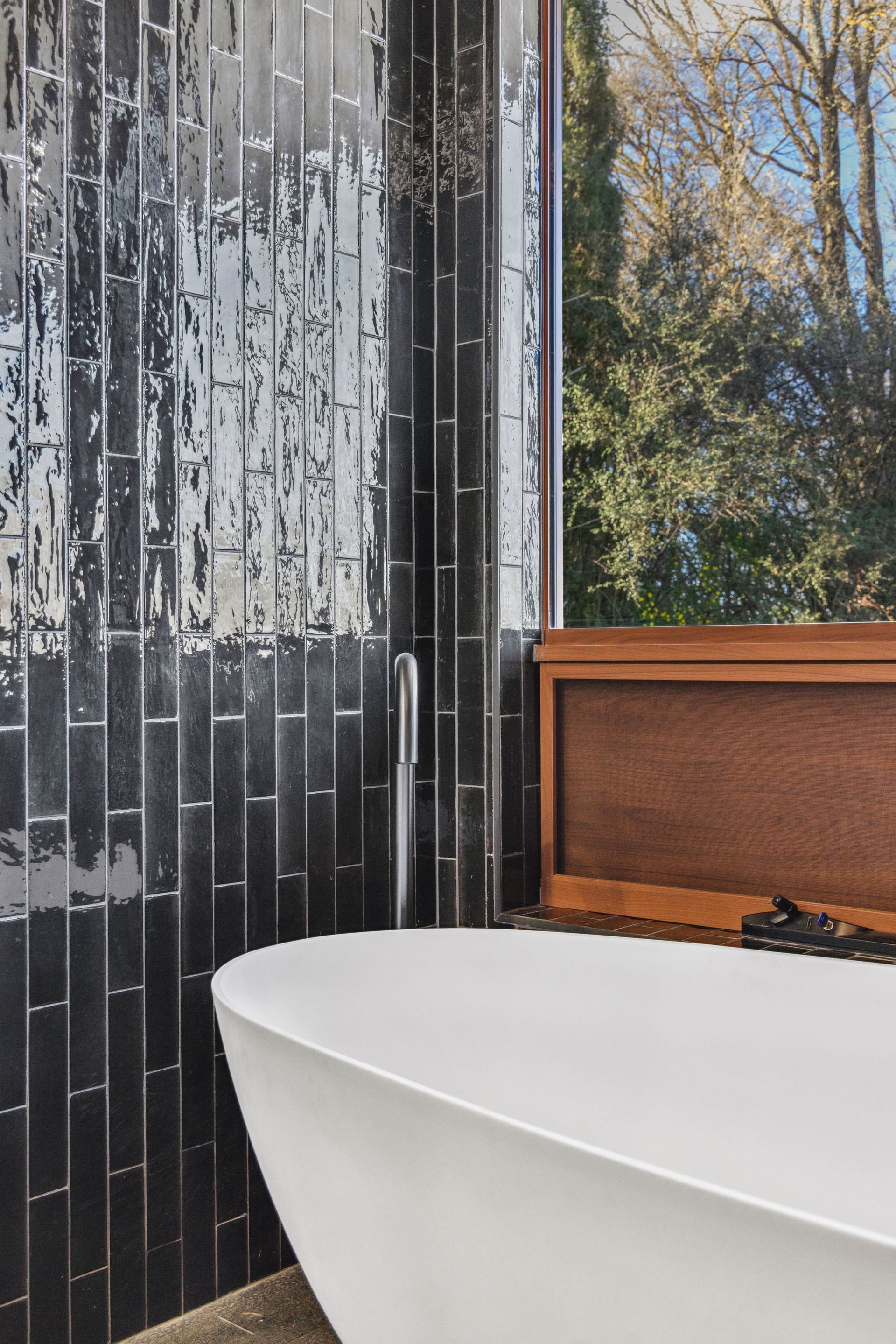 Copper Plumbing Pipes Installed Within a Wooden Wall — Croker Plumbing and Gas in Goulburn, NSW
