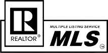 A black and white logo for a realtor multiple listing service.