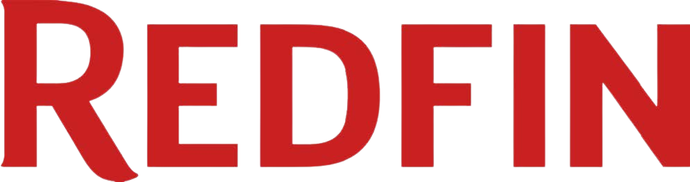 The word redfin is written in red on a white background.