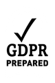 A black checkmark above the text 