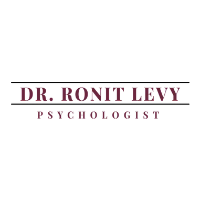 The logo for dr. ronit levy is a psychologist.