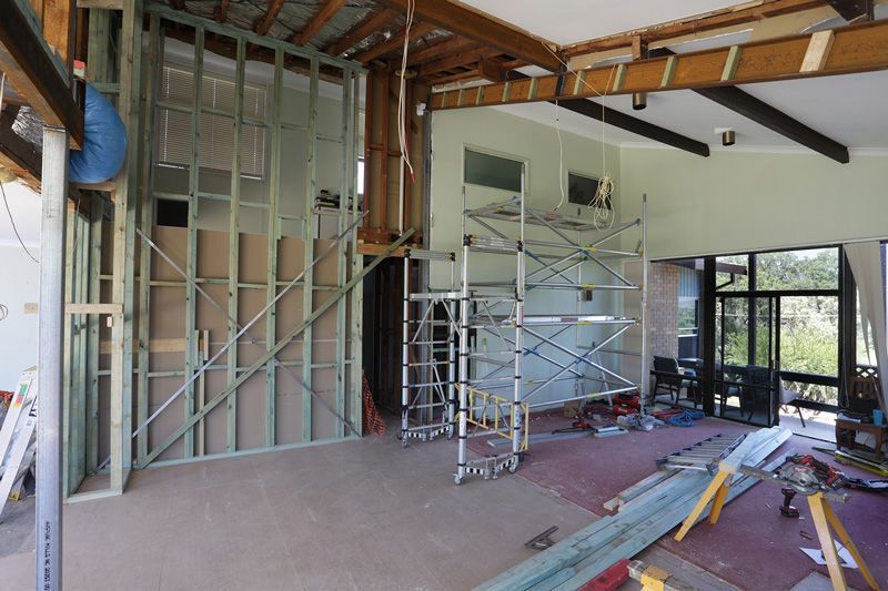 A living Room Under Renovations in Kareela Constructions In Tamworth, NSW