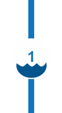 A Blue Line With the Number 1 on It and a Wave Coming Out of It — Kareela Constructions In Hillvue, NSW