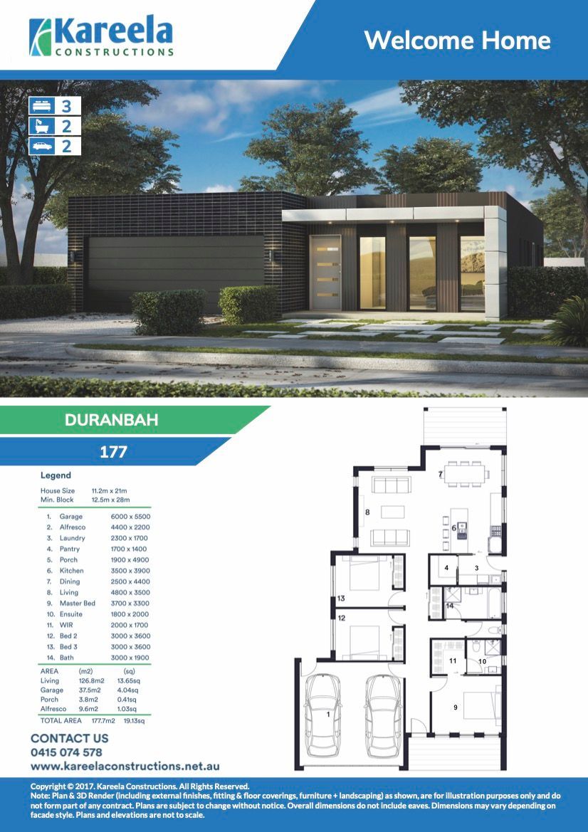A Brochure for a House With Three Glass Windows — Kareela Constructions In Hillvue, NSW