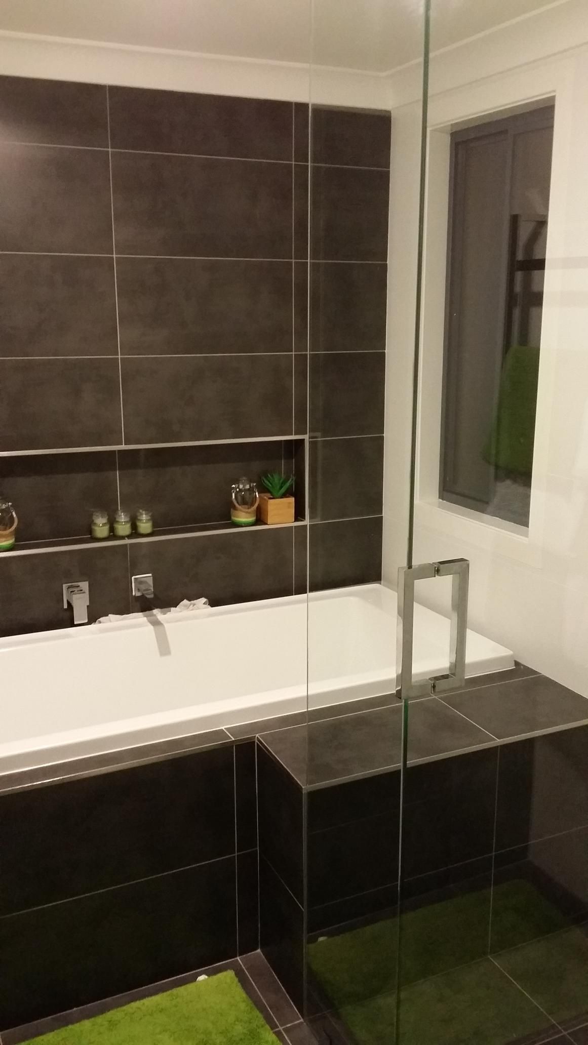 A Bathroom With a Bathtub and a Walk in Shower — Kareela Constructions In Tamworth, NSW