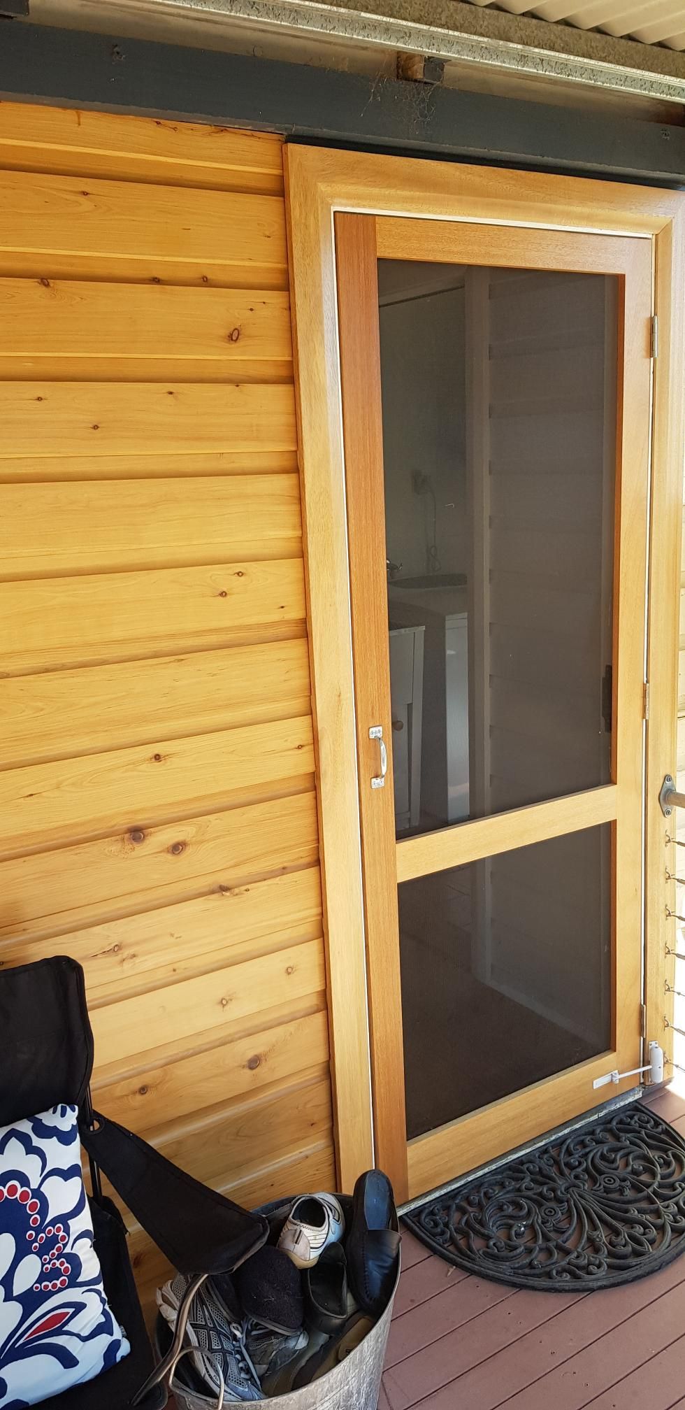 A Wooden Screen Door — Kareela Constructions In Tamworth, NSW