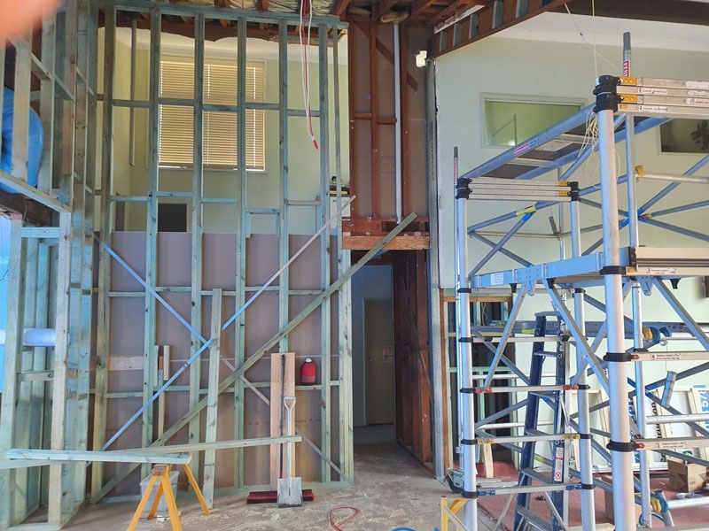 Interior of two story house being constructed — Kareela Constructions In Gunnedah, NSW