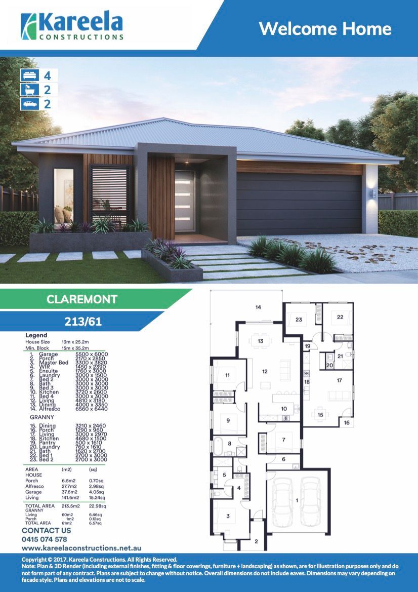 A Brochure for a House — Kareela Constructions In Hillvue, NSW
