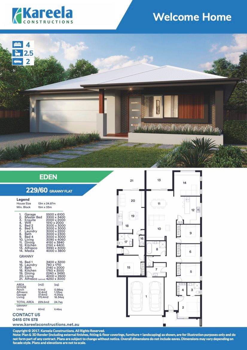 A Brochure for a House With Plants and Grass in Front — Kareela Constructions In Hillvue, NSW