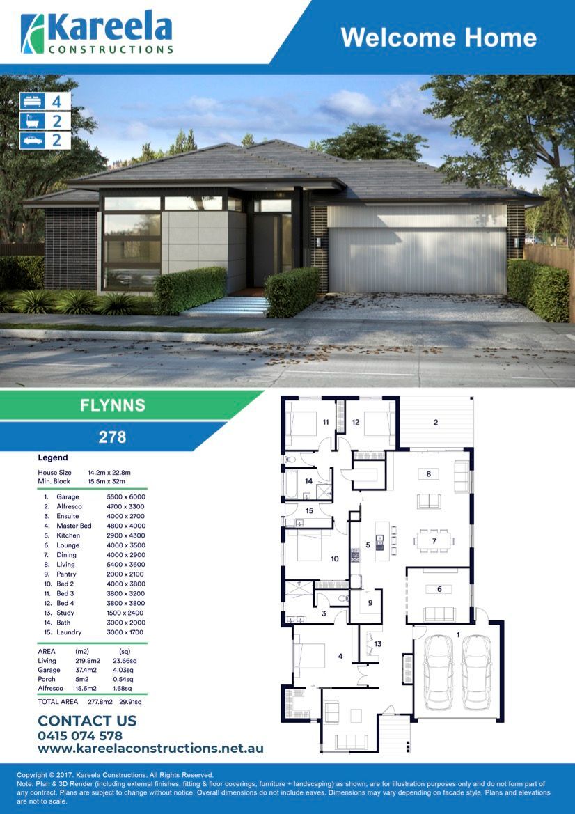 A Flyer for a Modern Small House — Kareela Constructions In Hillvue, NSW