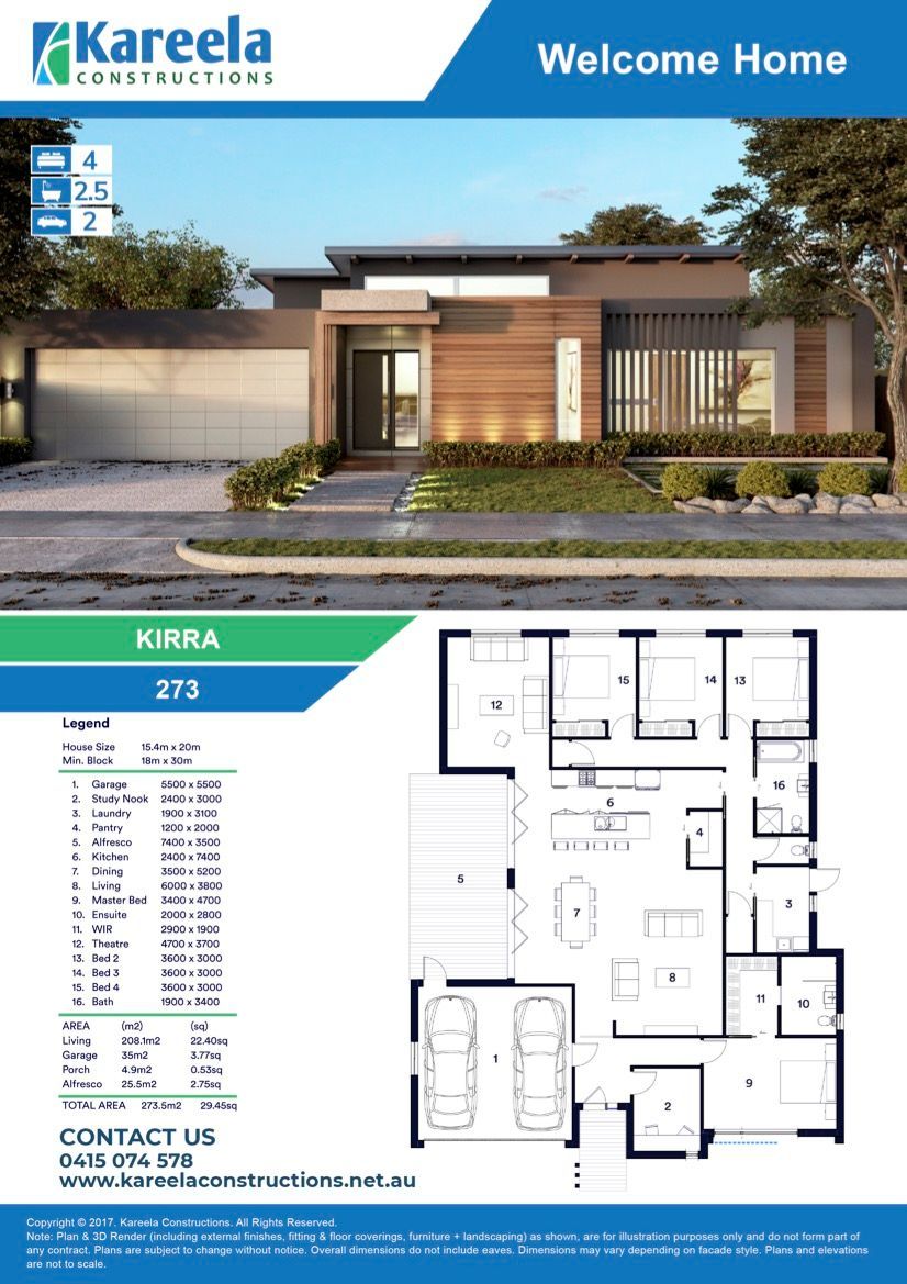 A Brochure for a House With Plants and Trees — Kareela Constructions In Hillvue, NSW