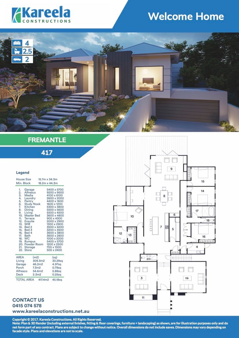 A Floor Plan of a House With Stair and Plants in Front — Kareela Constructions In Hillvue, NSW