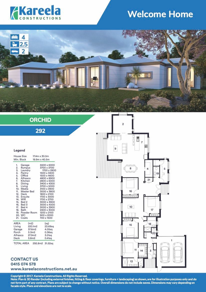 A Floor Plan of a House — Kareela Constructions In Hillvue, NSW