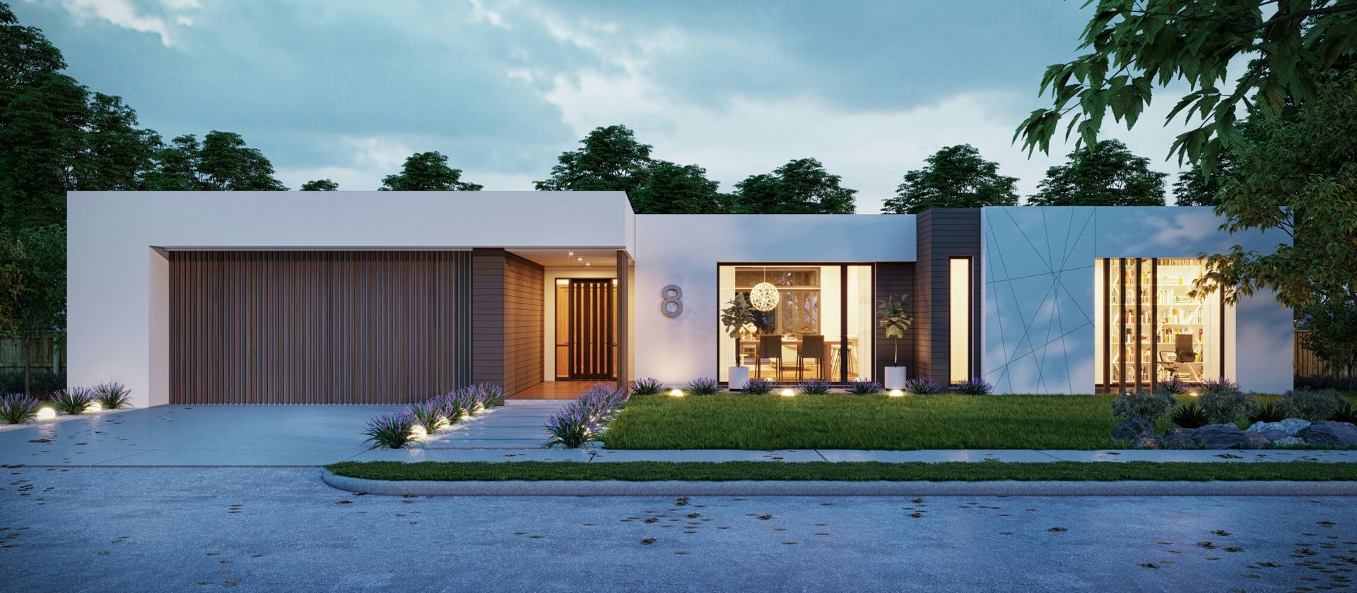 A Modern White House With a Large Garage — Kareela Constructions In Hillvue, NSW