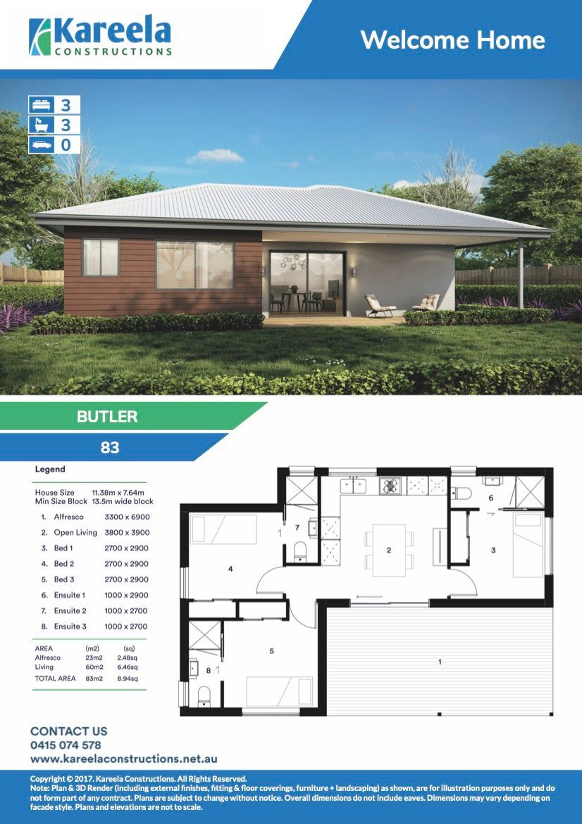 A Brochure for a House With Sliding Glass Door — Kareela Constructions In Hillvue, NSW