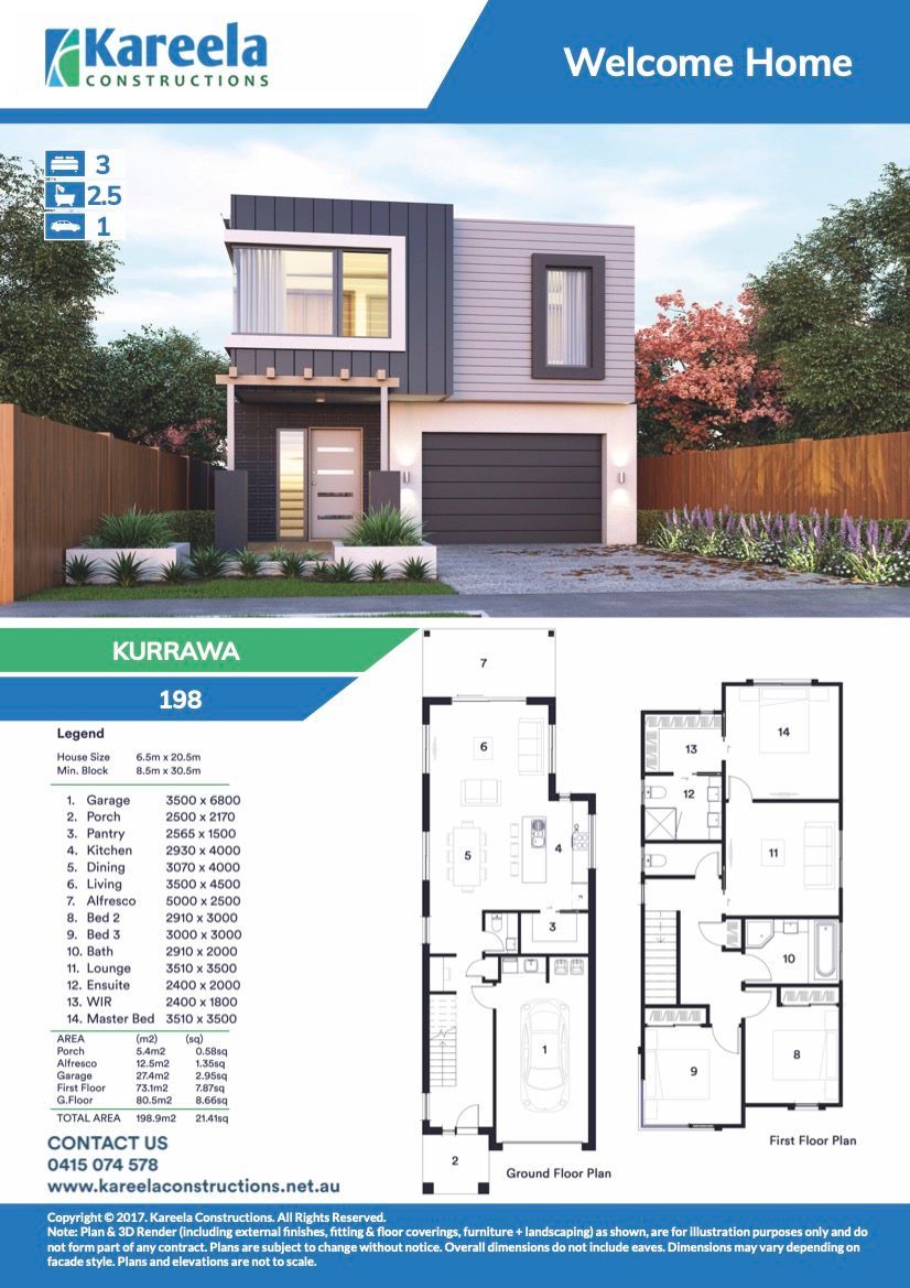 A Brochure for a House With One Door Below and Glass Window — Kareela Constructions In Hillvue, NSW