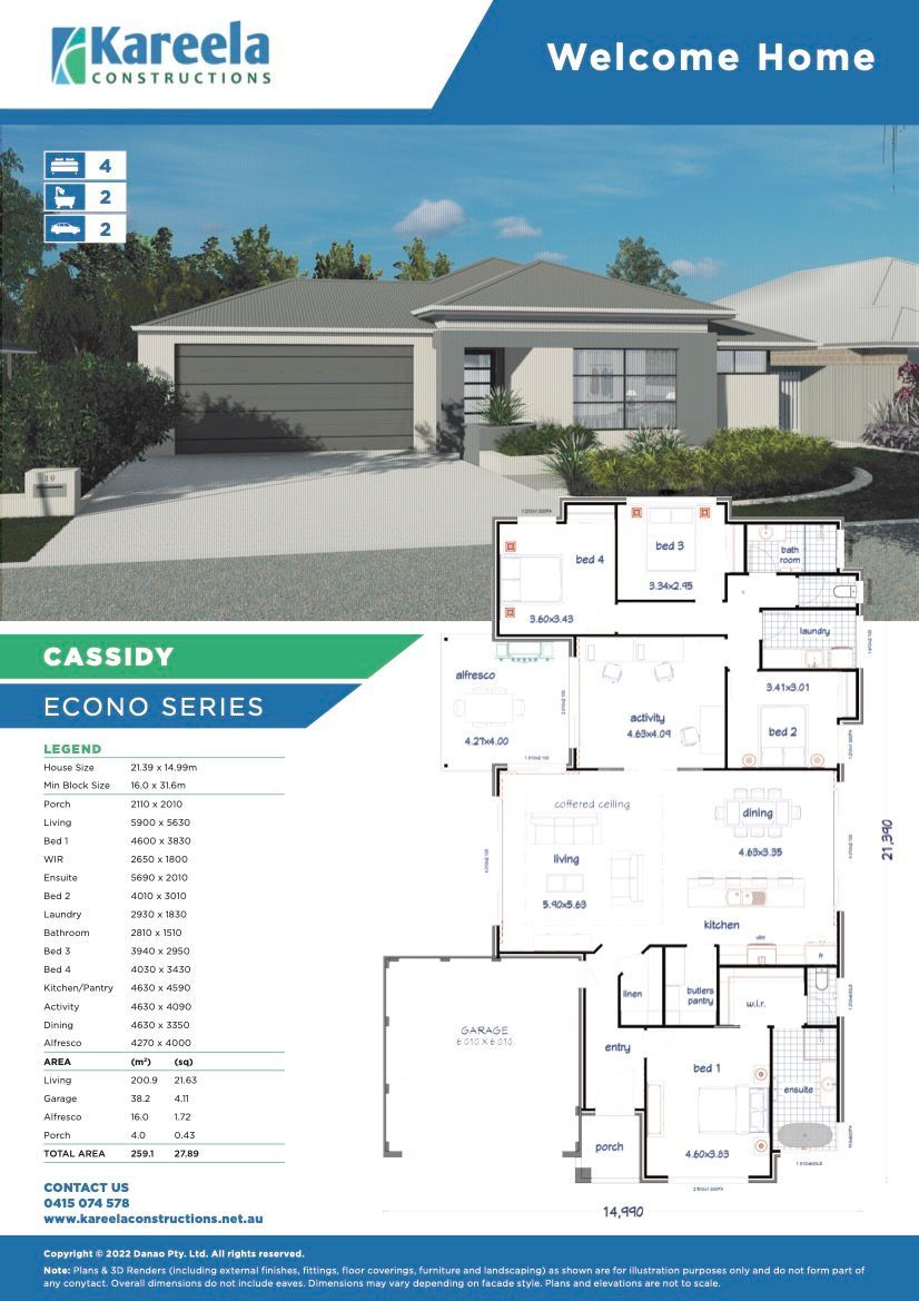 4 Bed Floor Plan