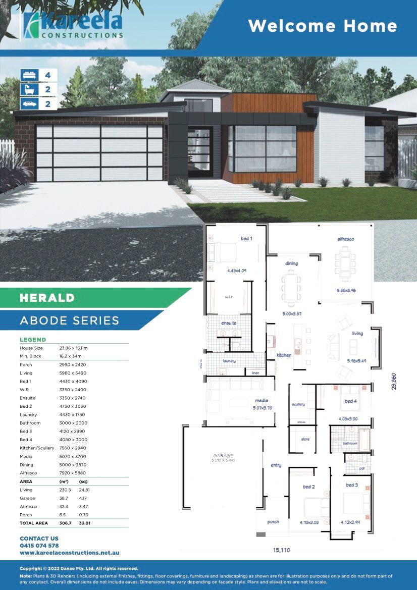 4 Bed Floor Plan