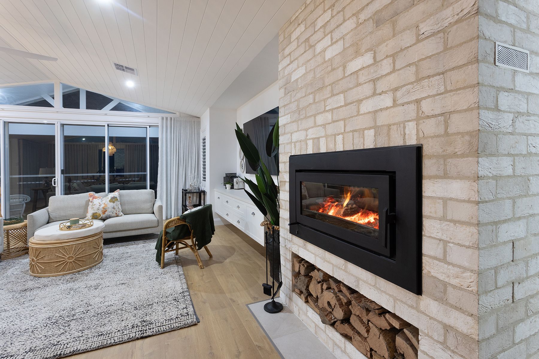 A fireplace in a House — Kareela Constructions In Tamworth, NSW