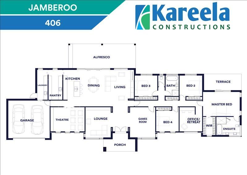 Jamberoo Floor Plan — Kareela Constructions In Hillvue, NSW