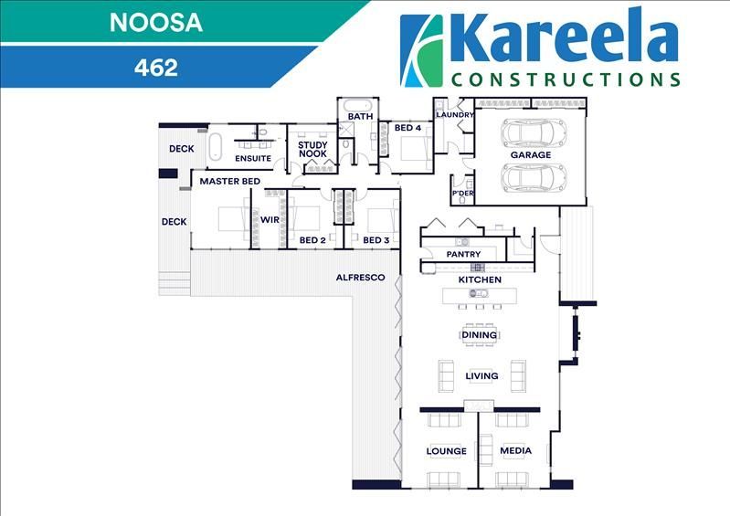 Noosa 462 Floor Plan— Kareela Constructions In Hillvue, NSW