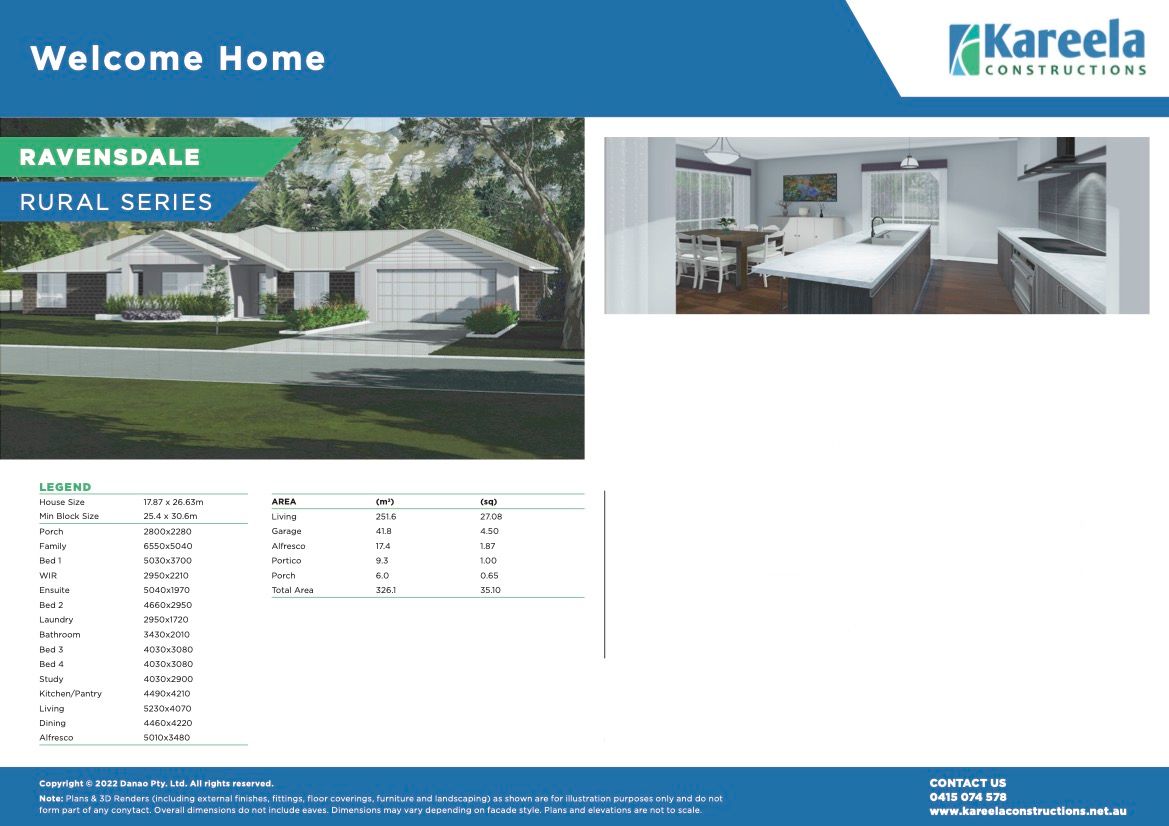 A Brochure for a House With Different Design — Kareela Constructions In Hillvue, NSW