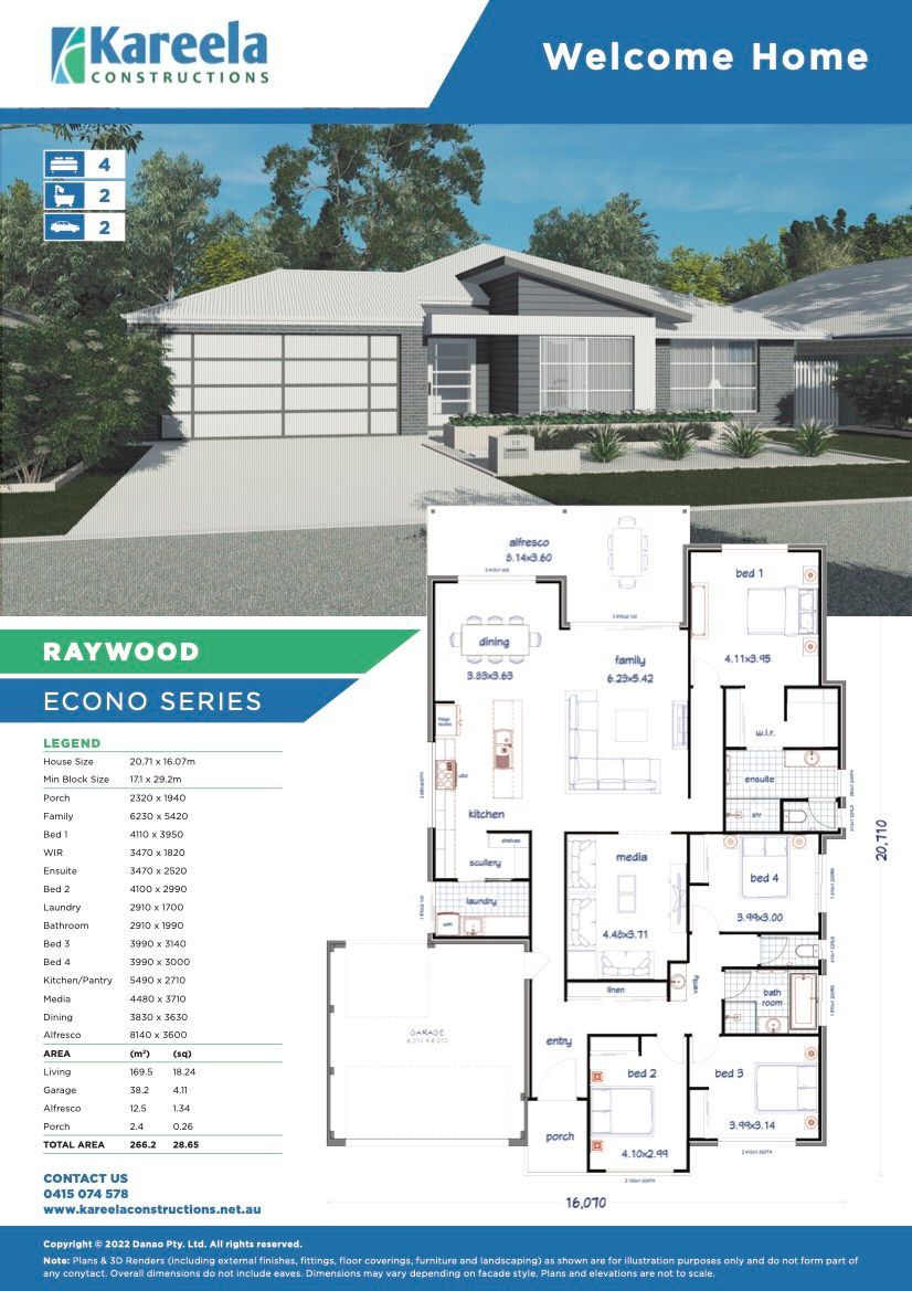 4 Bed Floor Plan