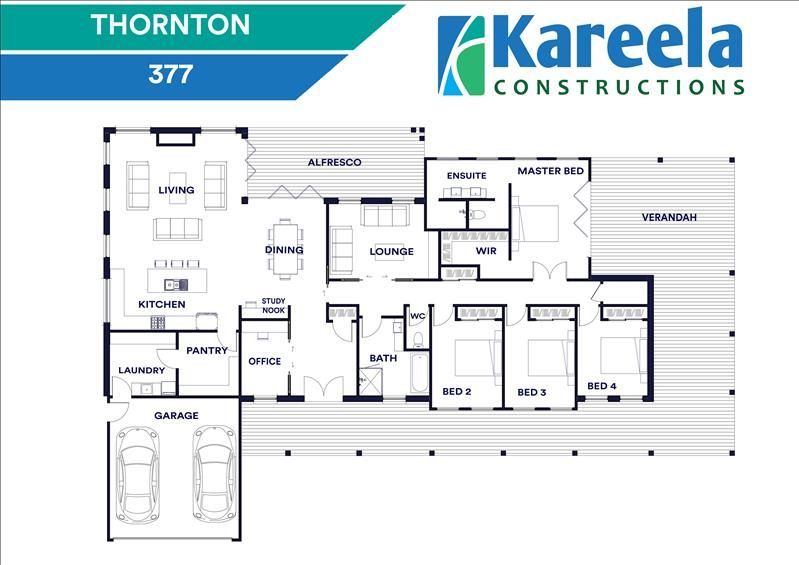 Noosa 462 Floor Plan— Kareela Constructions In Hillvue, NSW
