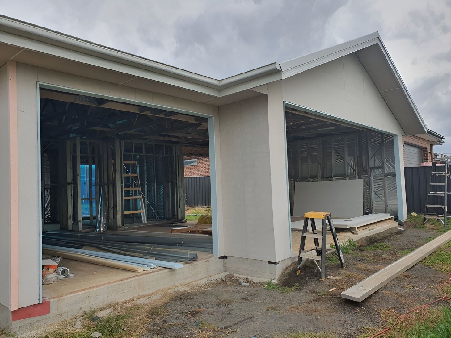 A Residential Knockdown Rebuild Project Under Construction