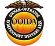 OOIDA logo in a circular black, gold, and red design with a truck and eagle crest