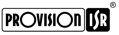Provision ISR - A black and white logo for provision isr