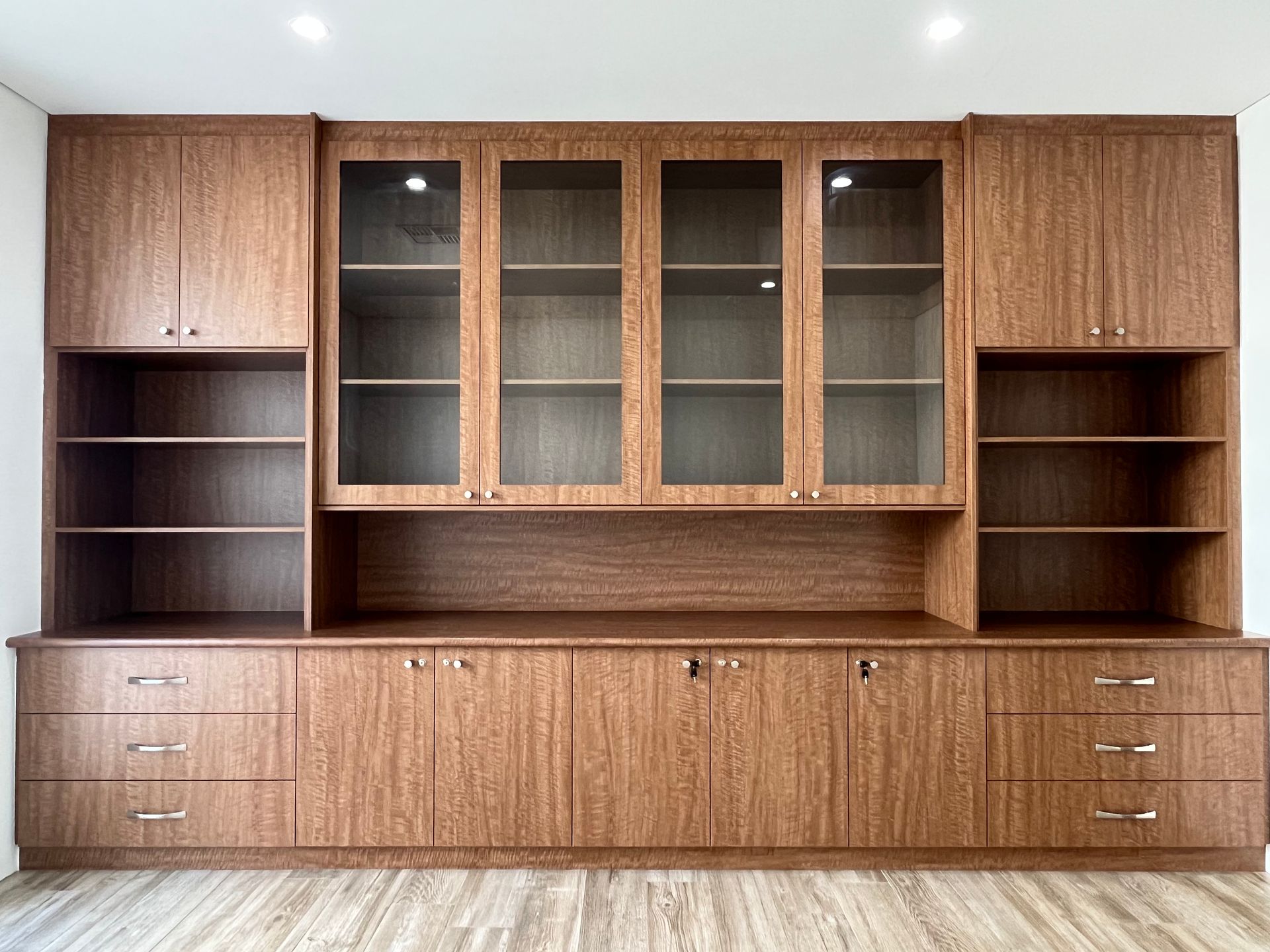 Custom built in home office storage cupboards perth
