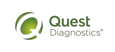 Quest Diagnostics logo in green and gray text with a circular green icon