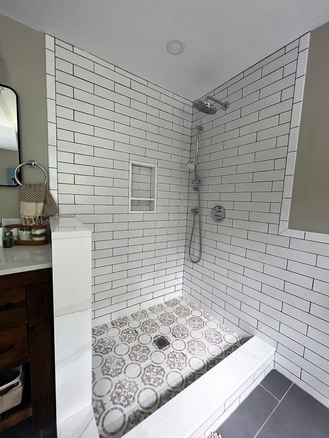 Shower part of bathroom - Mendon, MA | American Bath Works