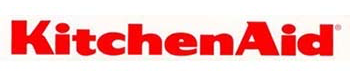 A red kitchenaid logo on a white background