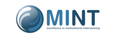 A mint logo that says excellence in motivational interviewing