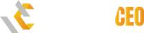 A yellow and white logo on a white background.
